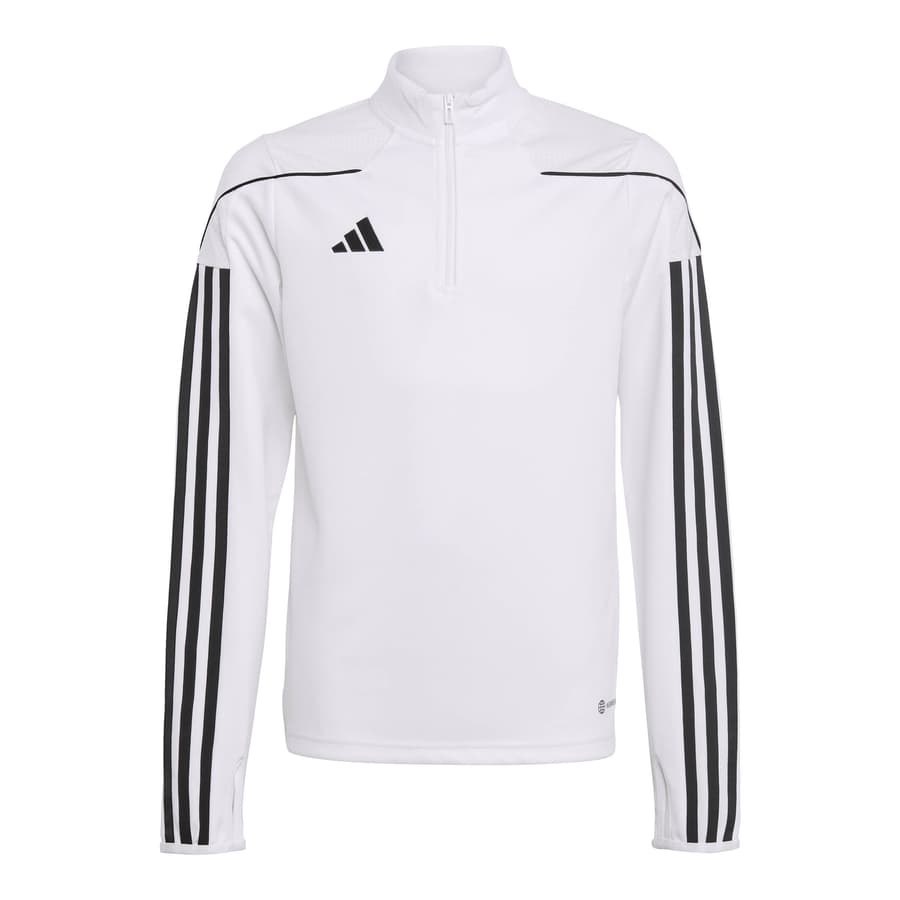 2 adidas Kinder Trainingsoberteile Tiro 23 League weiß/schwarz, Gr. 128